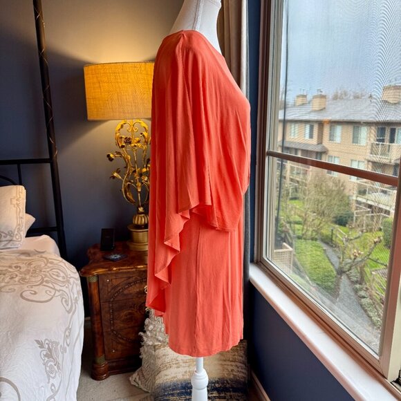 Trina Turk Coral Flowy Mini Dress - Picture 5 of 12